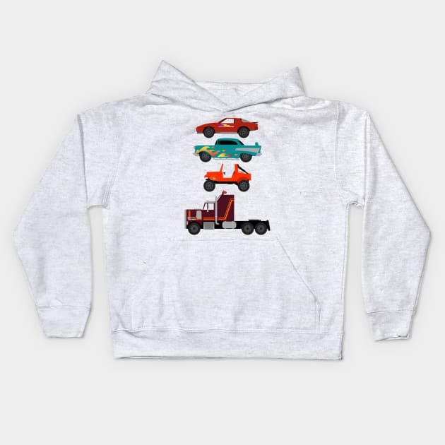 The Car's The Star: M.A.S.K. Kids Hoodie by Paulychilds